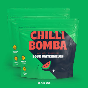 Chilli Bomba Sour Watermelon, chili chamoy candy hand-made in LA