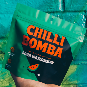 Chilli Bomba Sour Watermelon, chili chamoy candy hand-made in LA