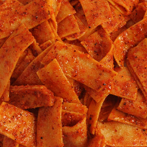 Chilli Bomba Pineapple Belts in the Bomba Box, chili chamoy candy hand-made in LA